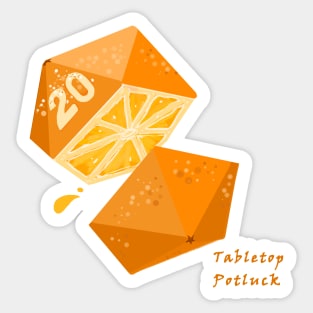 Orange Die Sticker